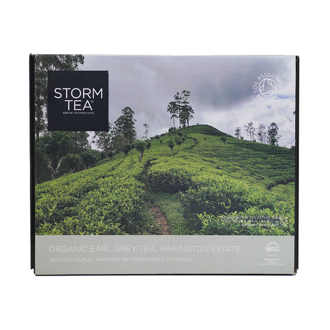 Organic Earl Grey Tea Harington Estate - Individually wrapped pyramids